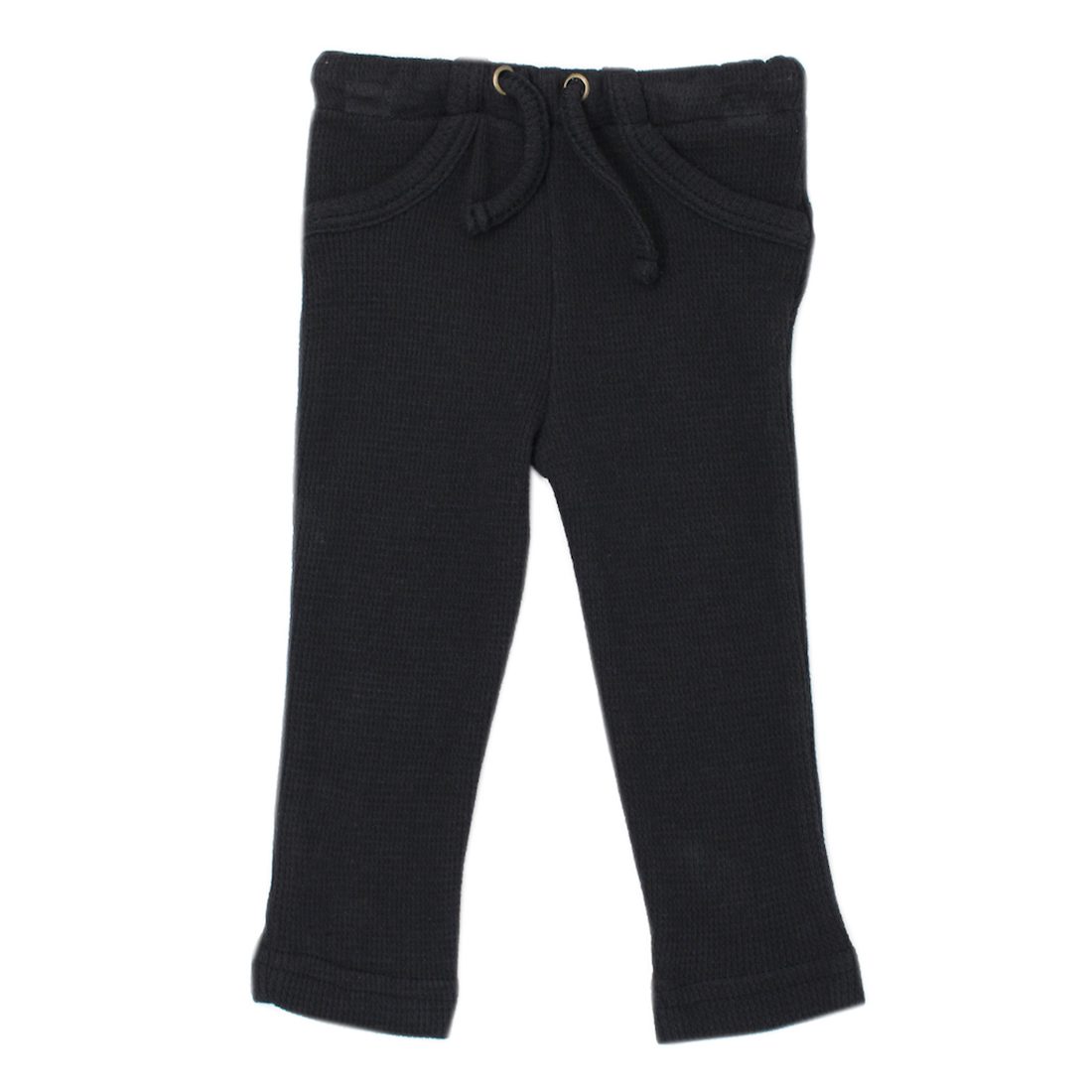 Thermal Top & Thermal Drawstring Bottoms | Black