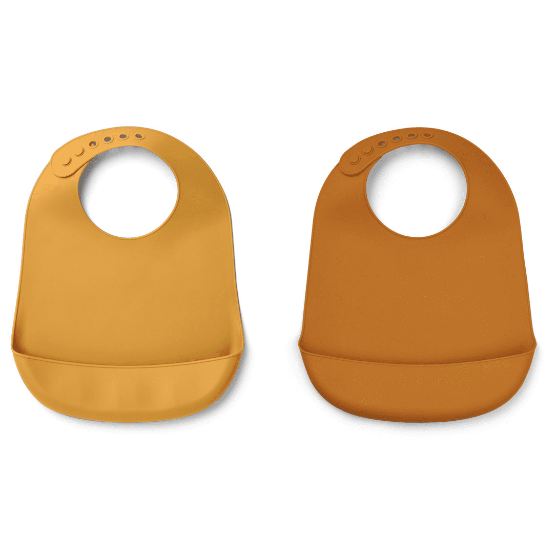 Tilda Silicone Bib Solid | Mustard/Yellow Mellow Mix