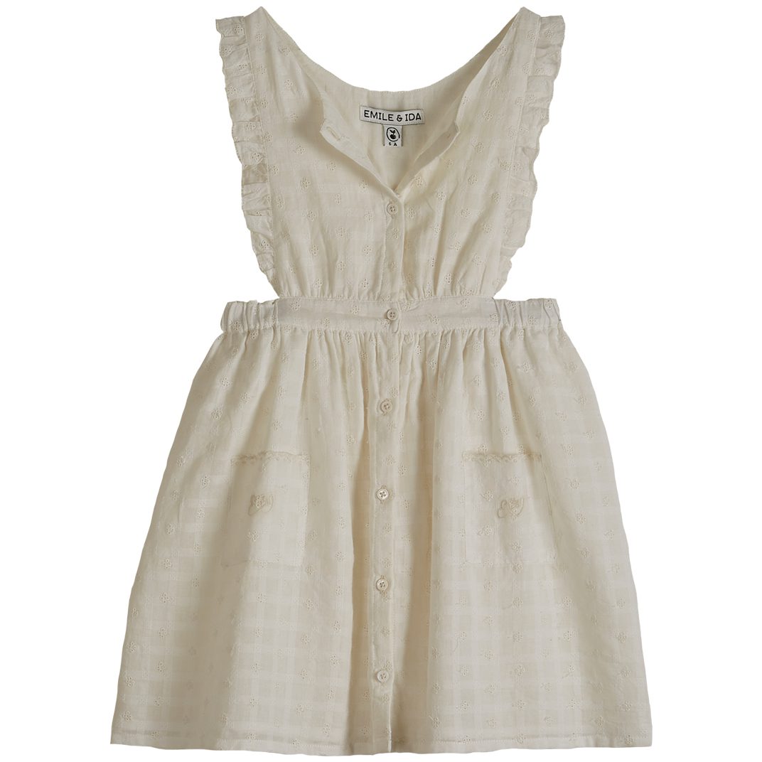 Ecru English Embroidery Dress