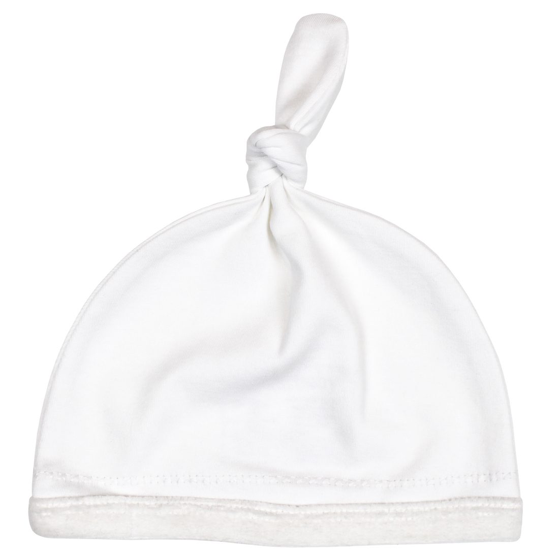 Velveteen Top-Knot Hat | White