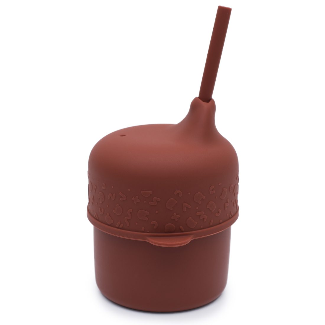 Sippie Lid + Mini Straw | Rust