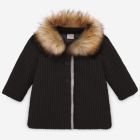 Girls Grey Knitted Coat