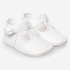 Esencial Woven Newborn Shoes | White