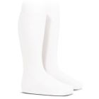 Plain Stitch Knee High Socks | White (200)