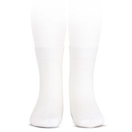 Plain Stitch Basic Short Socks | White (200)