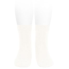 Plain Stitch Basic Short Socks | Cream (202)