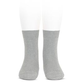 Plain Stitch Basic Short Socks | Aluminium (221)