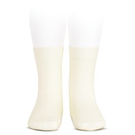 Plain Stitch Basic Short Socks | Beige (303)