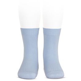 Plain Stitch Basic Short Socks | Light Blue (429)