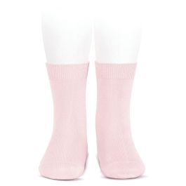 Plain Stitch Basic Short Socks | Pink (500)