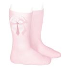Grossgrain Side Bow Knee-high Socks | Pink (500)