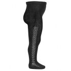 2591/1 Warm Cotton Tights W/ Openwork| Black 900