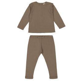Lala Top & Rom Pom Leggings | Taupe
