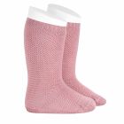 2008/2 Garter Stitch Knee High Socks | Pale Pink 526