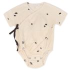 Cross-over  Frotté Onesie Scoops