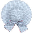 Gingham Mix Blue Sunny Hat