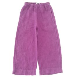 24101 Linen Trousers | Purple Linen