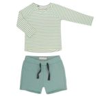 Baby Rib L/S Top & Chunky Shorts | Sea Foam
