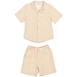 Tage Shirt & Pal Shorts | Dijon Stripe