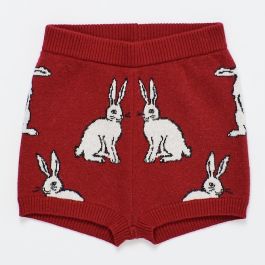 Intarsia Rabbit Knit Short