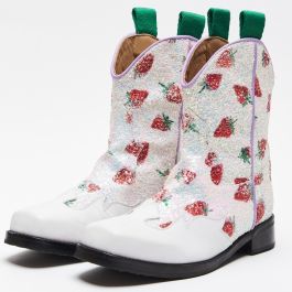 Strawberry Boot White