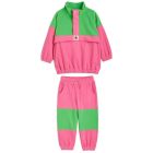 Fleece Panel Zip Pullover & Trousers | Pink
