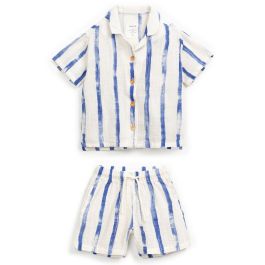 Striped Shirt & Shorts Set
