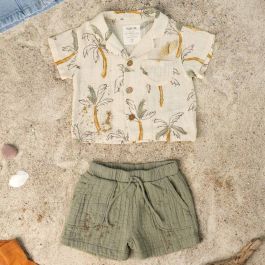 Printed Woven Shirt & Shorts