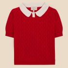 Cherry Openwork Biri Sweater