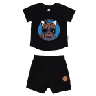 Cool Ocelot T-Shirt & Black Slouch Short