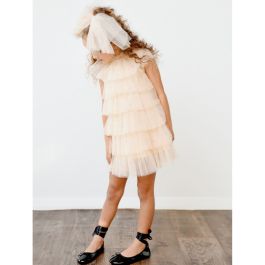 Pearl Tutully Tiered Tulle Tutu Dress | Natural