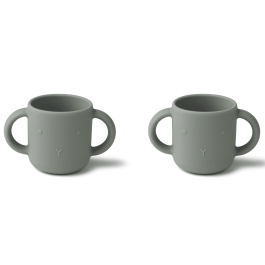 Gene Silicone Cup 2 Pack | Rabbit Dove Blue