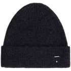 Knitted Beanie | Nearly Black Melange