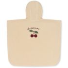 Terry Poncho Embroidery | Cherry