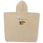 Terry Poncho Embroidery | Lemon