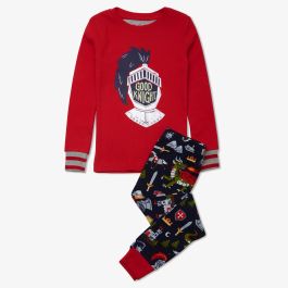 Knights & Dragons Appliqué Pajama Set
