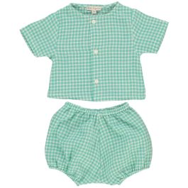 Leo Baby Set |  Mediterranean Check
