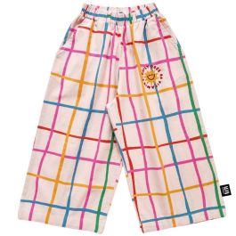 GRID Wide Leg Pants