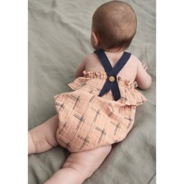Mette Plaid Muslin Romper