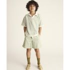 Ottok Grass Polo & Sergiok Frosty Green Twill Bermuda