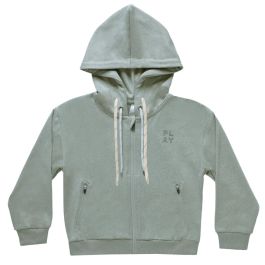 Zip Up Tech Hoodie | Heathered Aqua