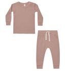 Waffle Top + Pant Set | Mauve