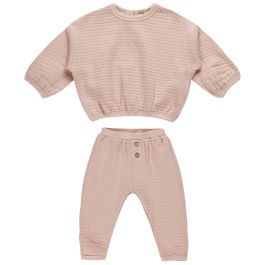 Textured Sweat Set | Blush