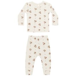 Pointelle L/S Top + Legging | Autumn Flora