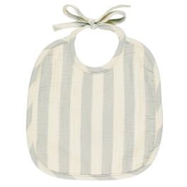 Woven Tie Bib | Sky Stripe