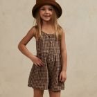 Button Romper | Gingham