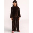 Pretty Sweatshirt & Straight Pants | Coffee Brown