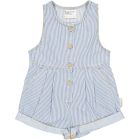Jumpsuit Washed Little Stripes Denim W/ Backyard Print
