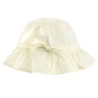 Frilled Bucket Hat | Pastel Yellow