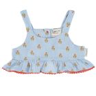 Top | Light Blue W/ Flowers allover